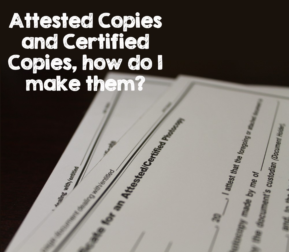 How To Get Certified Copies And Legal Minimalism Signzy